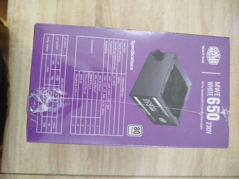 Блок питания CoolerMaster MWE 650 WHITE V2 650W Non Modular