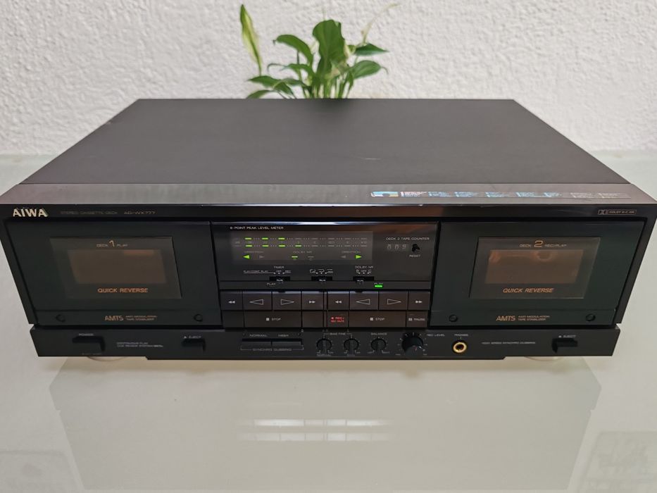 Dublu Casetofon Deck Aiwa AD-WX777 – Curele Noi / Perfect Funcțional
