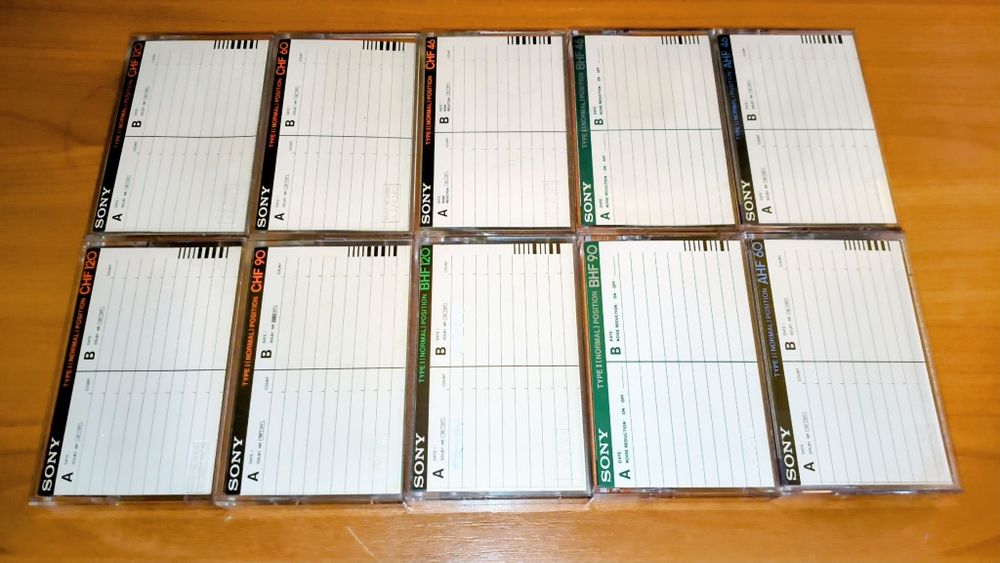 10-Коллекционных Аудиокассет SONY