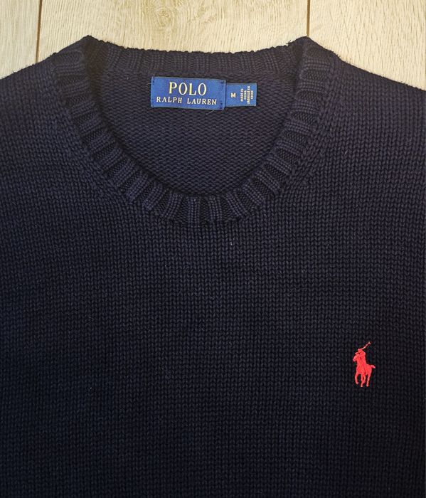 Pulover iconic Polo Ralph Lauren - mărimea M unisex navy