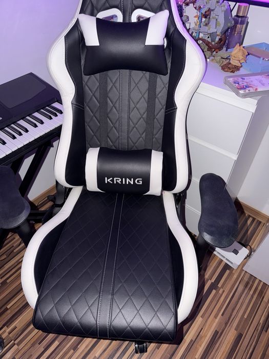 scaun gaming kring v racer suport lombar spuma turnata