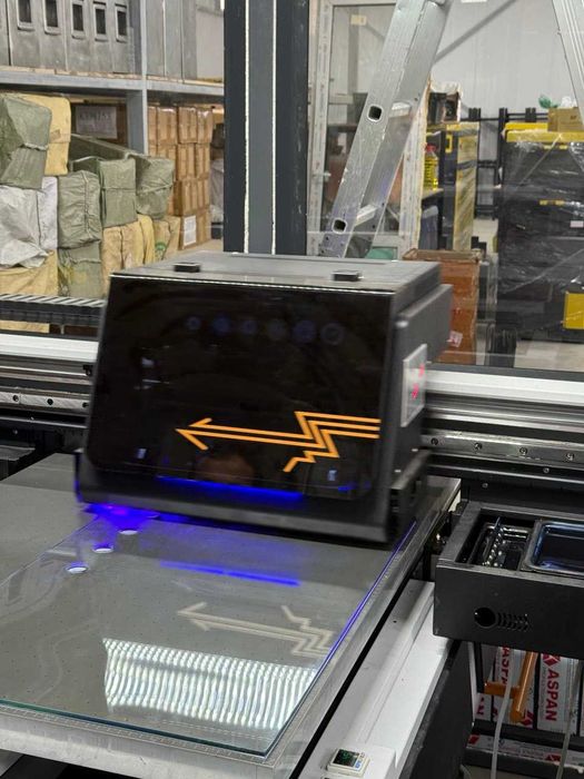 Широкоформатный УФ принтер! Горизонтальный принтер