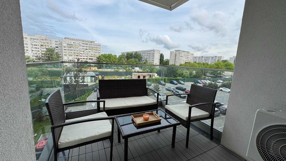 Herastrau (Parcului 20); 2 camere, dec, bloc nou, 850 EUR/luna