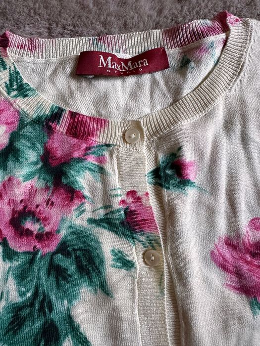 Weekend MaxMara cardigan matase/bumbac M-L nou