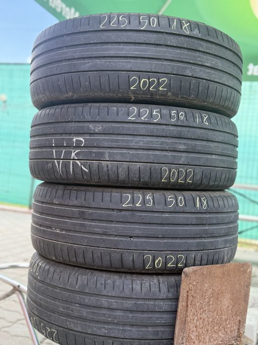 225/50/18” Set 4buc PIRELLI dot 2022(made germany)anv Vară IMPECABILE.