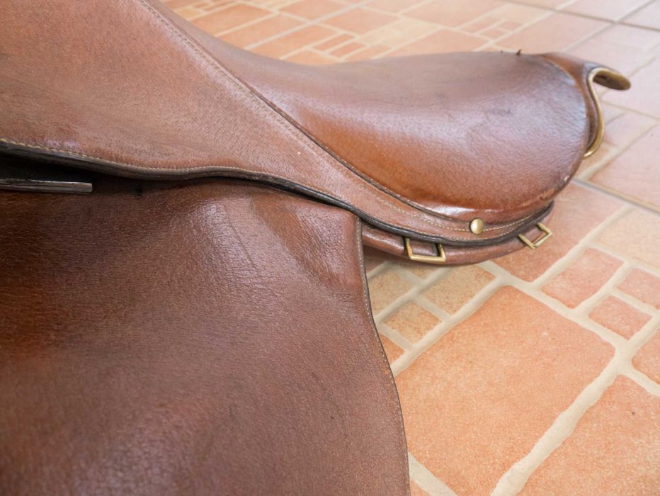 Șa de colecție din piele naturală, anii 1930 Sibiu.