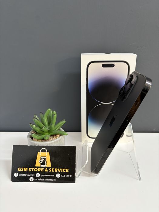 Iphone 14 Pro 128Gb Space Black 2 Ani Garantie Gsm Store&Service