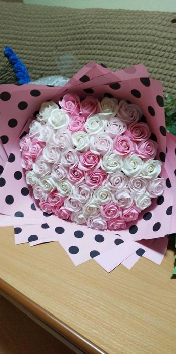 Buchet trandafiri de săpun