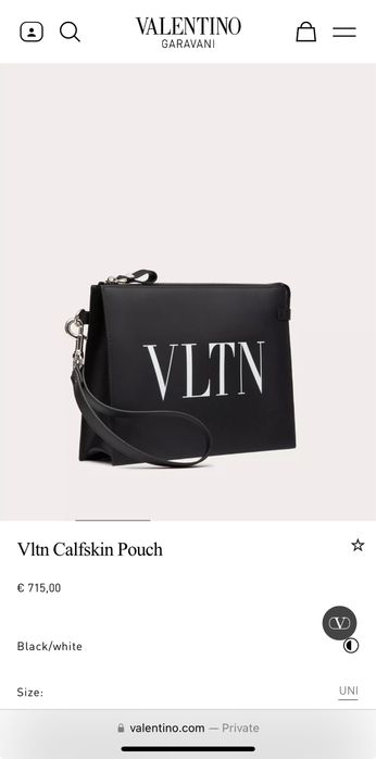VLTN Calfskin Pouch