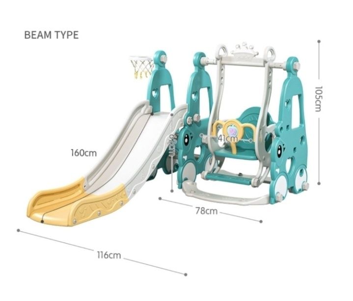 Горка,качели,баскетбольный щит,фут.ворота