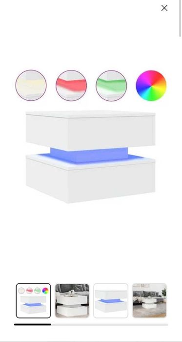 Маса за Кафе с лед осветление