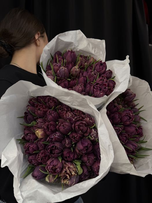 Тюльпаны в красивом оформлении