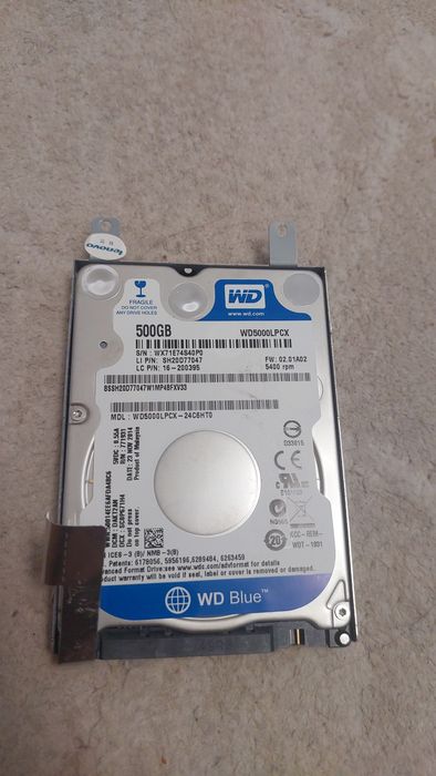 Жесткий диск 500GB Western Digital 2.5" (ноутбучный HDD)