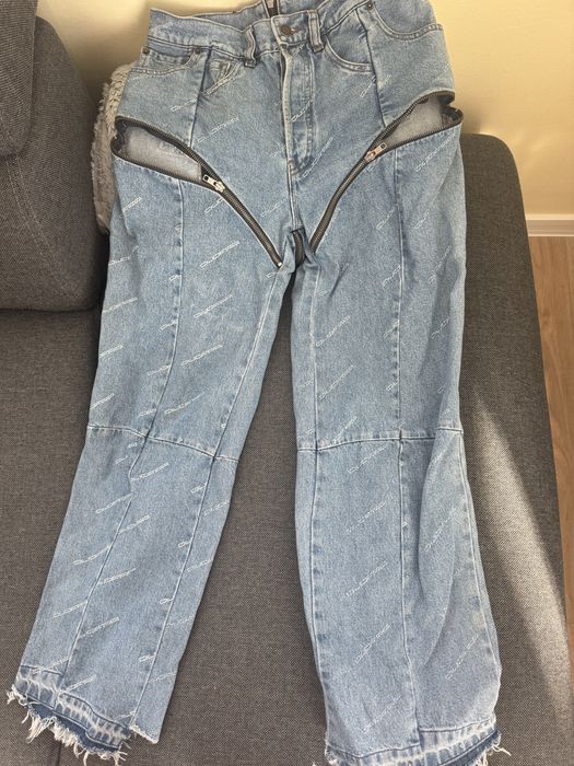 Дънки с ципове DJOFRA