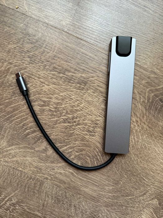 8-в-1 USB-C HUB / Докинг станция с HDMI, RJ45, SD/TF, USB 3.0 и PD