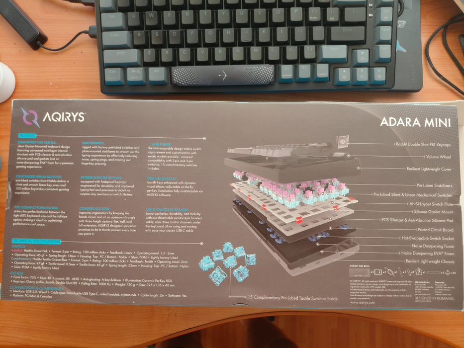 Vand tastatură AQIRYS Adara Mini