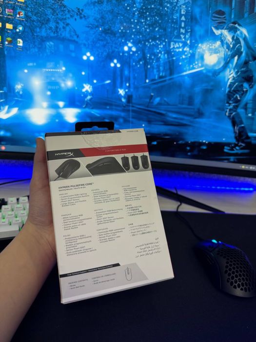 Hyperx Pulsefire core НОВАЯ ИГРОВАЯ МЫШКА