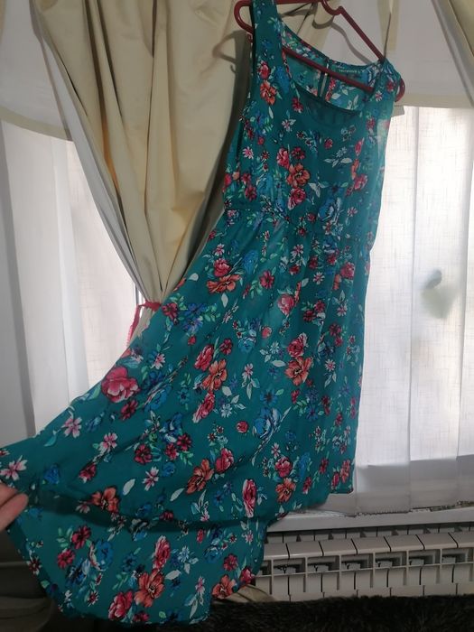 Rochie Terranova, cu print floral, asimetrica, mar 38 35 lei