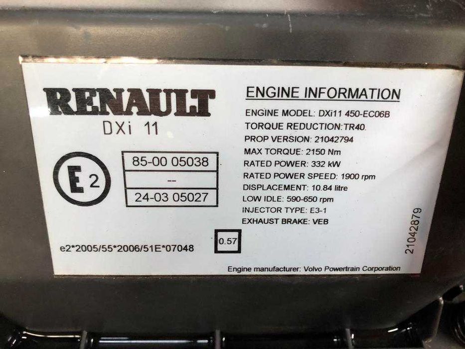 Motor complet Renault DXI 11 450-EC06B - Piese motor Renault