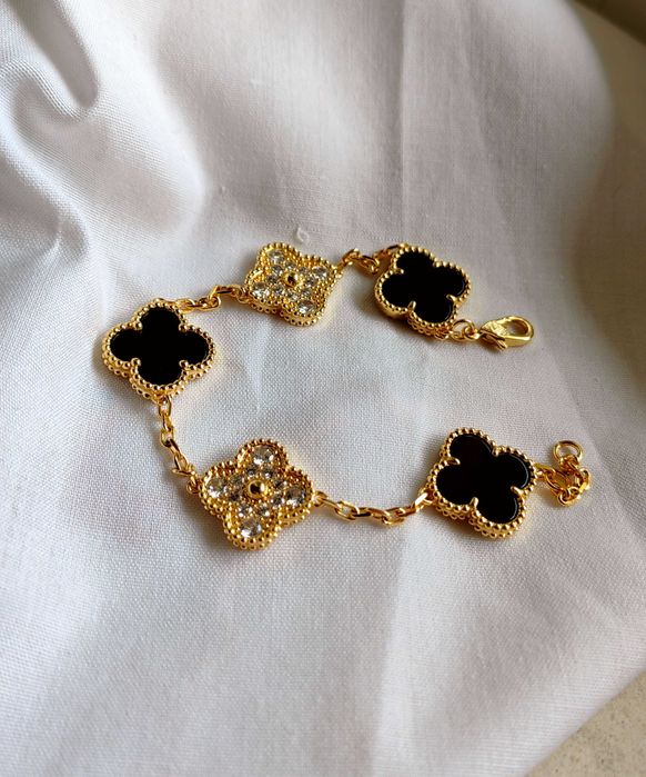 Златна гривна с пет детелини - Van Cleef & Arpels - Vintage Alhambra