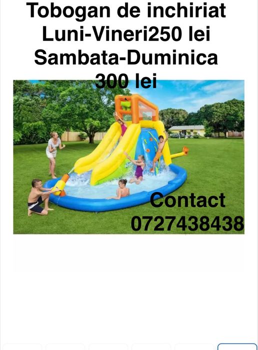 Topogan gomflabil si  baloane