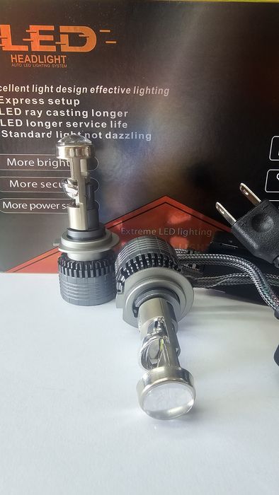 Led крушки за фарове с лупа, H7 canbus, cob