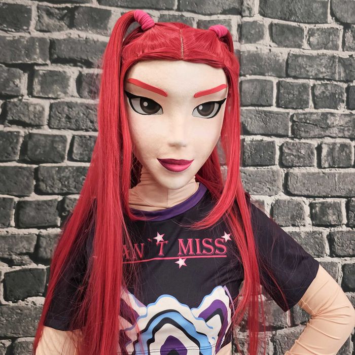 Costum mascotă anime Mira Kpop Demon Hunters 3D fashion girl premium