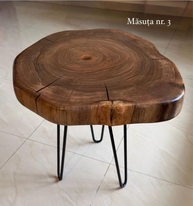 Masute de cafea unice din lemn de nuc!