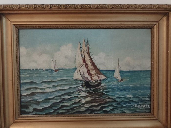 Tablou realizat pe panza,deosebita marina