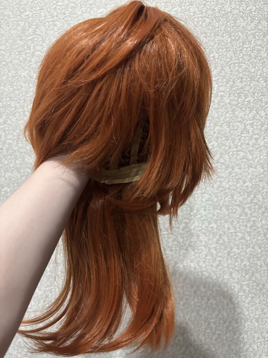 Парик ,рыжий,стрижка(волчья)