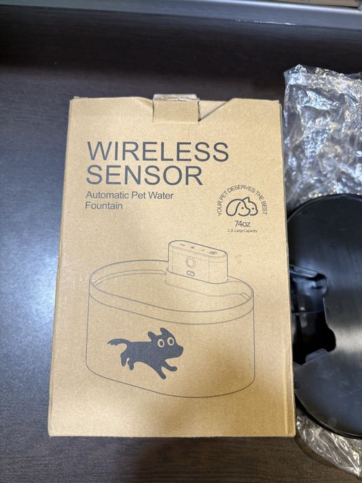 Автоматичен поилник за домашни любимци с безжичен сензор – 2.2L