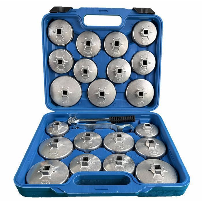 Trusa cu chei capace din aluminiu pentru filtre de ulei 23 piese gebo