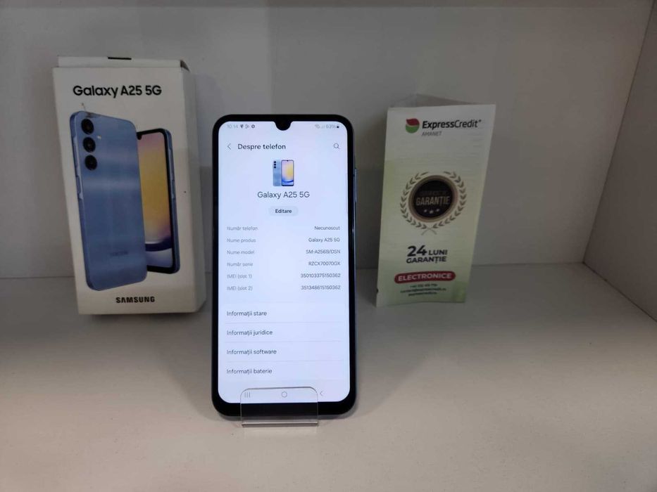 Samsung A25 5G 6/128Gb (Ag8 Tudor1/B74913) – Garantie 2 Ani! - ECRAN SCHIMBAT