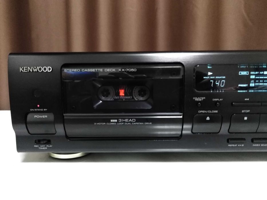 deck kenwood kx 7050 3 head