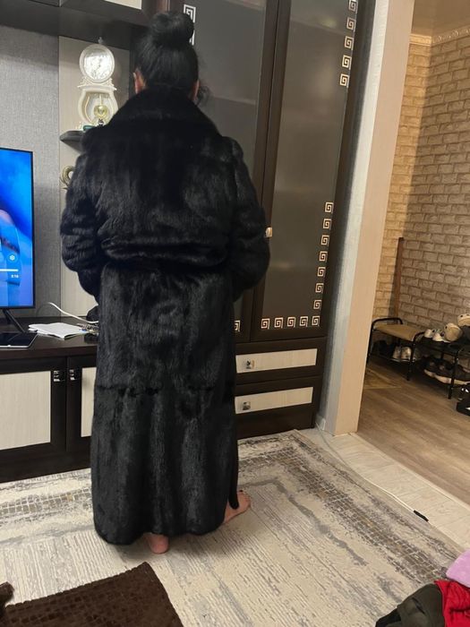 Шуба черный бриллиант