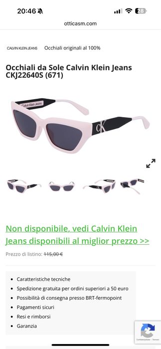 Ochelari calvin klein soare