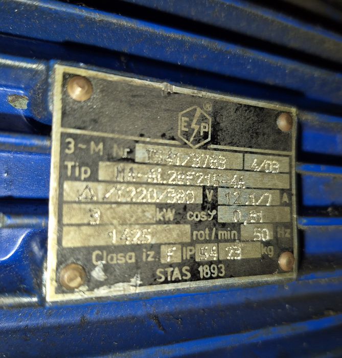 Motor electric 3- 4kw