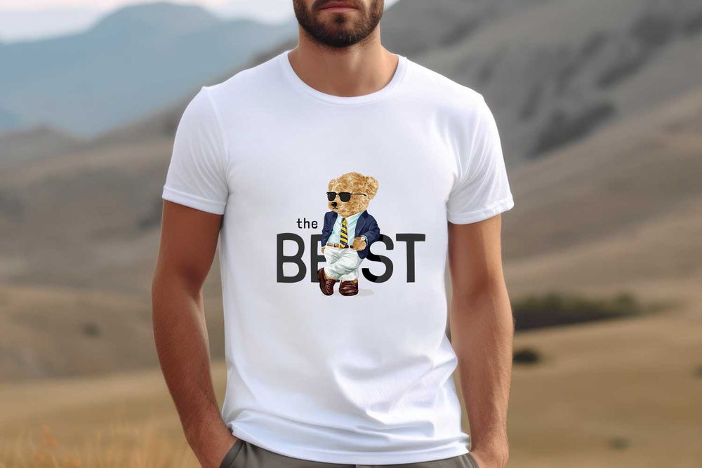 Нови Модели Мъжки тениски с Мече, Teddy Bear, Размери от XXS-5XL