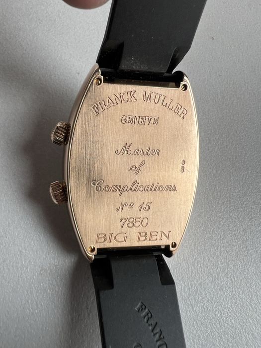 18 k aur Franck Muller Big Ben,GMT,Alarma ref.7850