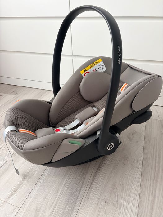 Scoica pentru bebelusi Cybex Cloud G i-Size Plus Lava Grey, gri, material cu ventilatie
