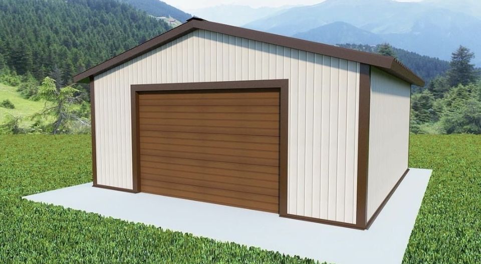 Garaje auto pe structura metalica