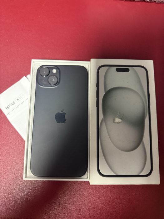 iPhone 15 Plus, 128GB, 5G, Black, factură iStyle, garanție noiembrie 2026