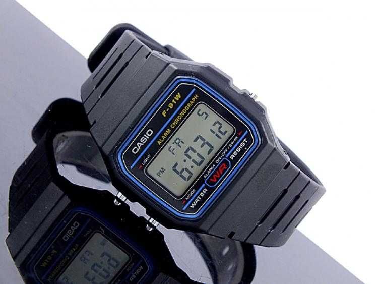 Casio F-91W.Оригинален Часовник Касио F-91W-1 Q&Q Класически Модели QQ