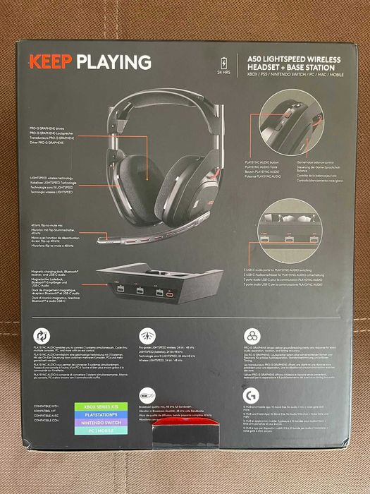 Casti Gaming wireless Logitech Astro A50 Statie incarcare Noi Sigilate