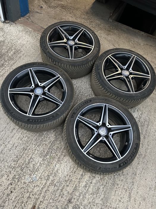 Джанти AMG 18’ Спорт пакет +перфектни Michelin Alpine на 1 Сезон (DOT24)
