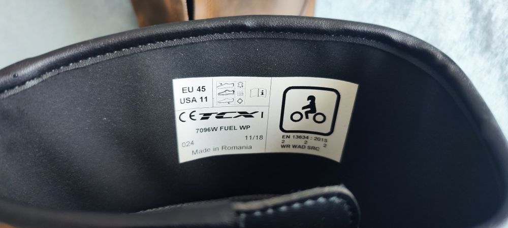Cizme moto TCX piele naturala mărime 45 NOI