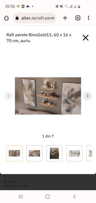 Raft perete  60 x 16 x 70 cm