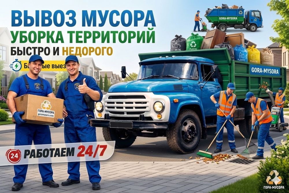 Вывоз мусора с грузчиками