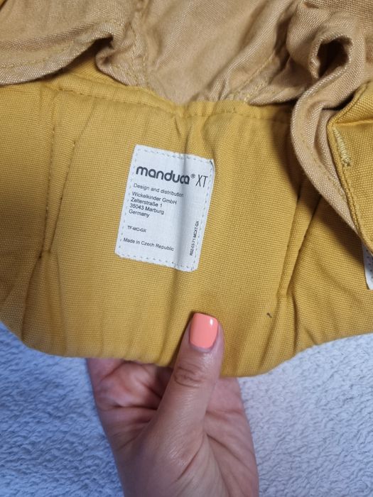 Sistem de purtare Manduca XT – galben muștar – stare foarte bună