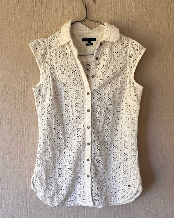 Дантелена риза Tommy Hilfiger